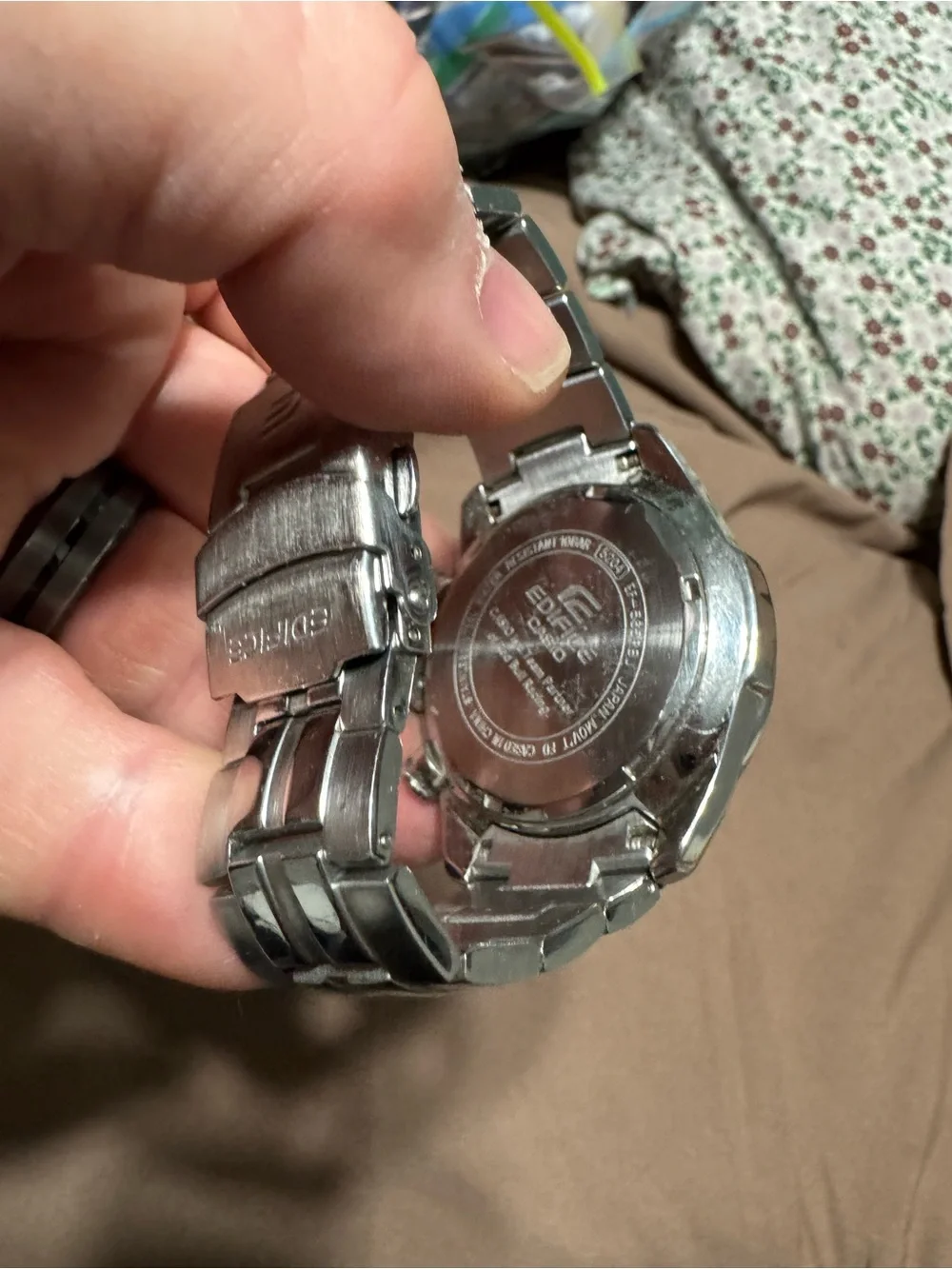 Casio Edifice Men's Black Stainless Steel Chronograph Watch Red Bull Racing
